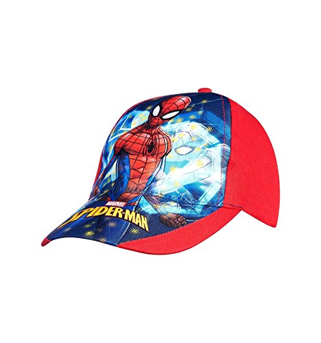 Spiderman - Gorro - para niño azul / rojo 54 cm (6-9 años)