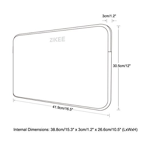 Zikee 13 3-14 Zoll Ultrad  nne  St  rkste Neopren Wasserfeste Schutzh  lle f  r Laptops   Ultrabooks in Vielen Farben erh  ltlich