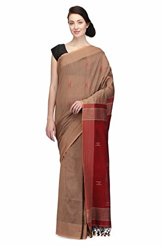THE WEAVE TRAVELLER Women's Cotton Saree