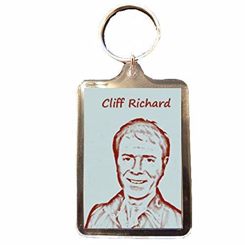 Preisvergleich Produktbild B Gifts Cliff Richard - Keyring (Drawing Style)