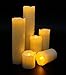 Produktbild Eldnacele Set von 6 flammenlose Tropfkerze mit Timer, On-Off-Timer Echtwachs-Batterie enthalten, Elfenbeinfarbe und flackernde Amber Yellow Flame für Hochzeiten und Feiertagsdekorationen