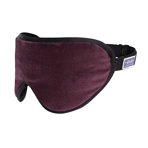 Preisvergleich Produktbild Edles Weinrot luxuriöse Schlafmaske von Masters of Mayfair - Handgefertigte Augenmaske aus feinen organischen Stoffe, Bambusseide & Lavendel. Weich, lichtundurchlässig und der ideale Reisebegleiter. Die beste Einschlafhilfe, inklusive Aufbewahrungsbeutel.