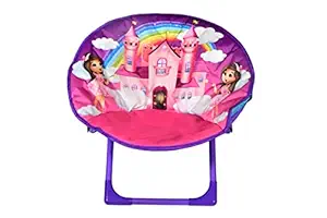 Olympia Games And Toys Child Size Portable Folding Picnic and Home Used Moon Chair for Boys & Girls (Castle)