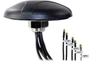 UniteCom 5in1 Heavy Duty Outdoor Combo LTE 4G 5G & Wi-Fi & GPS Antenna Combination Rugged Anti Vandal External Waterproof IP67 Combi - Buildings, Camping, Vehicle, Car, Caravan, Camper Van