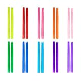 Es kommt in 10 kleinen Stücke jedes Pack. Jedes Stück ist mit Nizza gestrickten doppelten Schuss mit einem kleinen Clip auf ihm.