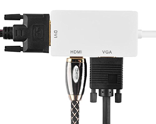 MYTK Mini Display-Port Adapter (Mini-DP auf HDMI/DVI/VGA) - 4
