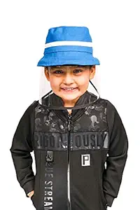 AC Agni Costumes Fisherman Detachable Protective Caps for Kids (Medium, Blue)