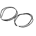 2 Pcs Black Elegant Elastic Headband Hair Band for Women Lady girls