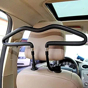 Frixen Car Hanger Stainless Steel Hanger Automotive Seat Back Organizer for Coat, Auto Seat Headrest Clothes Jacket Holder Stand, Clothing Bag Hook for Outdoor Travel