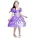 Produktbild Das beste Sofia Rapunzel Kostüm Kinder Glanz Kleid Mädchen Weihnachten Verkleidung Karneval Party Tangled Halloween Fest Lila