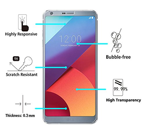 3 Unidades LG G6 Protector de Pantalla iVoler Protector de Pantalla de Vidrio Templado Cristal Protector para LG G6 -Dureza de Grado 9H Espesor 0 30 mm 2 5D Round Edge- Ultra-trasparente Anti-golpe Ajuste Perfecto No hay Burbujas - Garant a Incondicional de 18 Meses 3 Unidades LG G6 Protector de Pantalla iVoler Protector de Pantalla de Vidrio Templado Cristal Protector para LG G6 -Dureza de Grado 9H Espesor 0 30 mm 2 5D Round Edge- Ultra-trasparente Anti-golpe Ajuste Perfecto No hay Burbujas - Garant a Incondicional de 18 Meses