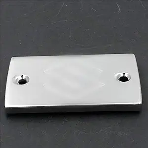 AfterMokit Front Brake Fluid Reservoir Cap Clutch Master Cylinder Cover for 1998-2009 VL1500 2001-2005 VS800GL 2004-2008 VS1400GLP 2006-2009 Boulevard S50 VS800 2009 S83 VS1400 Chrome with Logo