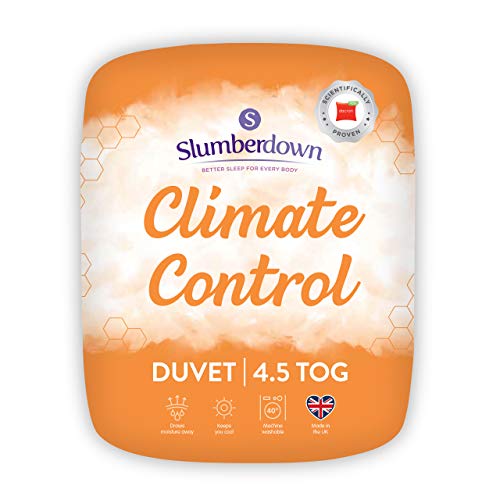 Slumberdown termoregolazione Copripiumino Matrimoniale, bianco, king/4.5 Tog