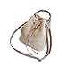 Produktbild Dark Area Straw Bag Womens handgewebte Rattan Tasche Handtasche Schulter Crossbody Bag Boho Sommer Strand Tote Geldbörse