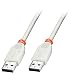 Produktbild LINDY 41935 Kabel USB 2.0 Typ A 0,5 – 5 m Hellgrau