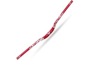 HONSUN Guidon de vélo de route guidon de vélo de montagne 31,8 mm guidon de vélo de montagne 720 mm/780 mm XC guidon de vélo (couleur : coloré) (rouge (780 mm))