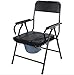 Produktbild Fallarm Commode Deluxe Kommode Stuhl Badeduschen-WC-Wanteltoilette-Flachstahl-Rahmen Multifunktionale Portable Toiletten-Teuchen Commodes