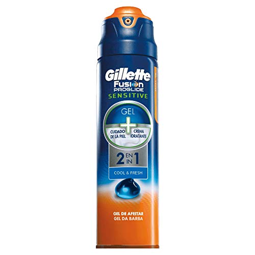 Gillette Fusion Proglide Sensitive 2 en 1 Ocean Breeze Gel de Afeitado - 170 ml