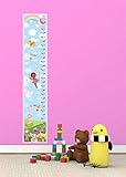 MAGIC GARDEN FARIES FAIRY GIRLS BEDRROM NURSERY CANVAS HEIGHT CHART HC006