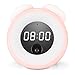 Produktbild FORNORM Lichtwecker Wake Up Light Tageslichtwecker, LED Digital Wecker Dimmbare Automatische, Aufladen Nachtlicht Wecker, Touch Control, Sensitiver Bewegungssensor und Vibrationssensor, Rosa