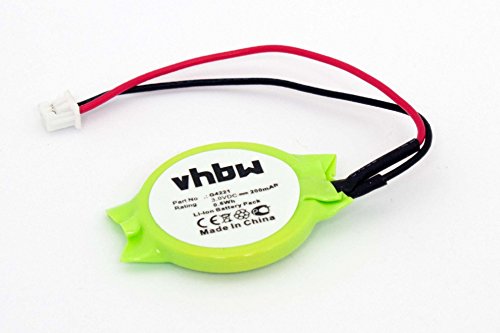vhbw Li-Ion Bios Batterie 200mAh (3V) Notebook Laptop Dell Latitude D500, D505, D510, D520, D600, D610, D620, D810, D830 wie G4221, 3E158, u.a..