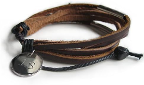 Unisex Bar Bracelet -18TH Birthday-Mens Gift-Engraved-Boys-Girls