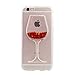 Produktbild iPhone 7 Plus Glitter Case,iPhone 7 Plus Clear Case,Case for iPhone 7 with 5.5 Zoll,Cool 3D Creative Funny Cute Liquid Flowing Floating Sparkle Bling Glitter Star Red Wine Glass Design Bling Bling Transparent Soft TPU Shell Case Cover for Apple iPhone 7 Plus 5.5