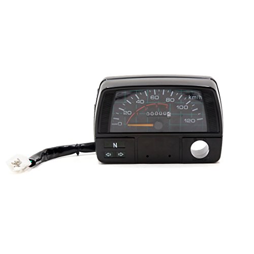 Sourcingmap® 0-120km/h Digital Motorcycle Odometer Speedometer Meter Oil Gauge Cluster
