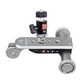 Flexible Rollen und verstellbarer Winkel: Rotation des Table Dolly ist 40 Grad in jeder Achse. Neben, der Winkel ist einstellbar, können Sie den Winkel fixiert und nutzen es, um die Spur zu ersetzen