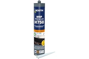 Bostik H750 SEAL'N'BOND PREMIUM, Adhesivo-Sellador Híbrido de Primera Calidad Piedras Naturales, Marrón Cartucho 290 mL