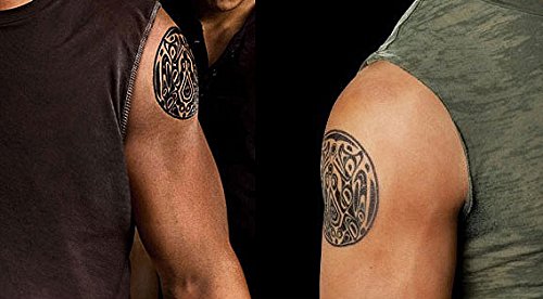 Temporäre Tätowierung / Temporary Tattoo „Round Maori“ – ArtWear Tattoo Beauty – B0118 M - 3