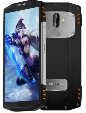 Blackview BV9000 - 5,7 pollici (rapporto 18: 9) IP68 Impermeabile antiurto per Android 7.1 smartphone, Octa core 2,6 GHz 4 GB + 64 GB, fotocamera tripla, batteria 4180 mAh - Argento
