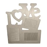 marcos de fotos romanticos gratis Dimensiones: 15,5 * 16,5 cm Mcitymall77-DIY Marco de fotos de bricolaje amor romántico,de madera,palabra LOVE(carazón),color blanco,15.5*16.5cm