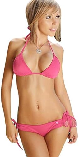 Push Up Bikini, Swimsuits For Women, TUDUZ Sexy Women Bikini Set Push-up Bandeau Bra Bandage Swimsuit Bathing Suit Beach Swimwear (Hot Pink, Free Size)