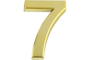 Larcele 1.96 Pulgadas / 50 mm Autoadhesivo Número de Puerta Moderno Número de la Casa Número de Buzón MPH-02,3 Piezas (#7)