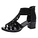 Produktbild On Schuhe Damen Elegante Schuhe Klassischer Schnürhalbschuh Schuhe Damen Plateau Sommer 35 EU Schwarz Schuhe Plateau Damen High Heels Damen Schuhe 35 Elegante