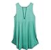 Produktbild Yvelands Damen Sommer Camisole Tanktops mit Rundhalsausschnitt Damen Bandagen ärmellose Weste Top High Low Notizen Strappy Tank Tops