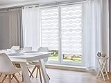 plissee rollo weiß mit muster Lichtschutz - Lässt Tageslicht hindurch und ist gleichzeitig ein optimaler Sichtschutz und Blendschutz