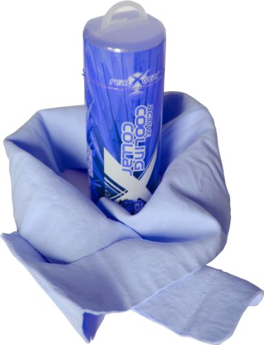 Xtreme Cooling Collar - Aktiv kühlender Multifunktionsschal / kühlendes Halstuch/ Sportschal / Fitnesshalstuch ca. 13 x 85 cm