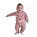 Produktbild Baby Strampler Longra Baby Jungen Mädchen Schlafanzug Baumwolle Overalls 2017 Baby Säugling Spielanzug Weihnachten Strampler Overall Baby-Nachtwäsche (80CM 12Monate, Red)