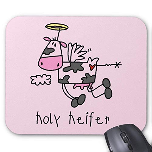 Computer accessories anti-friction wristband Holy Heifer Tshirts and Gifts Mouse Pad 18X22