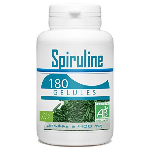 spiruline Bio - 400 mg - 180 Cápsulas vegetales