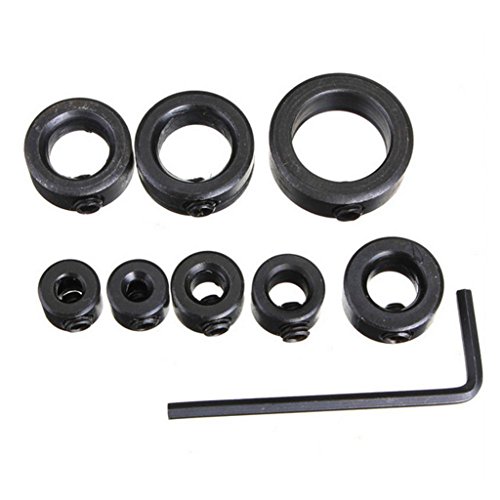 Gazechimp 8 tlg Set Tiefenanschlagringe 3 – 16 mm - 7