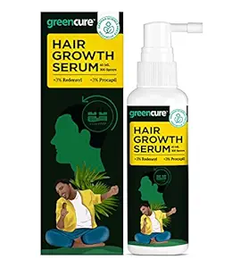 Greencure Redensyl Hair Growth Serum for Men with 3% Redensyl & 3% Procapil | Hair Fall Control & Hair Growth Actives | Non-Oily Spray Solution - 60ml (300 Sprays)