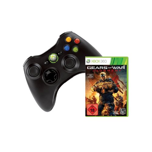 Preisvergleich Produktbild Xbox 360 Wireless Controller + Gears of War: Judgment