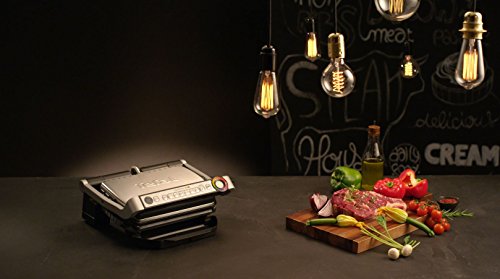 Tefal GC713D40 Stainless Steel OptiGrill Plus Health Grill with Automatic Thickness and Temperature Measurement, 2000 W, Silver by Tefal - 4