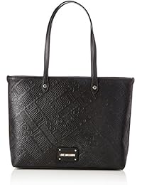 Love Moschino - Borsa Embossed Pu Nero, Bolsos totes Mujer, Negro (Black), 12x29x43 cm (B x H T)