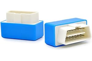 ‎QIILU Auto Kraftstoff ECO Chip, NitroOBD2 Full Chip Tuning Box für Dieselfahrzeuge und Benzinfahrzeug, OBD2 Economy Fuel Saver, Eco OBD2 für alle Modelle ab 1996, 35% Leistung, 25% Drehmoment (Blau)