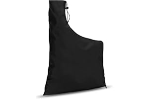ORENGE Borsa Soffiatore Foglie 60x44cm Nero Borsa Sottovuoto Soffiatore di Foglie Oxford Impermeabile Sacco Soffiatori Aspirafoglie Borsa Conservazione Regolabile con Cerniera per Giardino Cortile