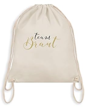 JGA Junggesellinnenabschied - Team Braut - JGA Handlettering - Turnbeutel I Gym Bag